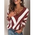 Women Casual V  Neck Long Sleeve Sweaters