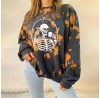 Skull casual long sleeve crew neck sweatshirt HF1402-03-04