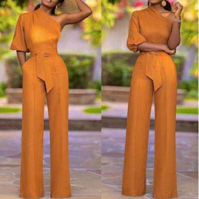 high waist jumpsuit long pants HF0702-03-03